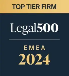 Legal 500 EMEA Top Tier Firm 2024